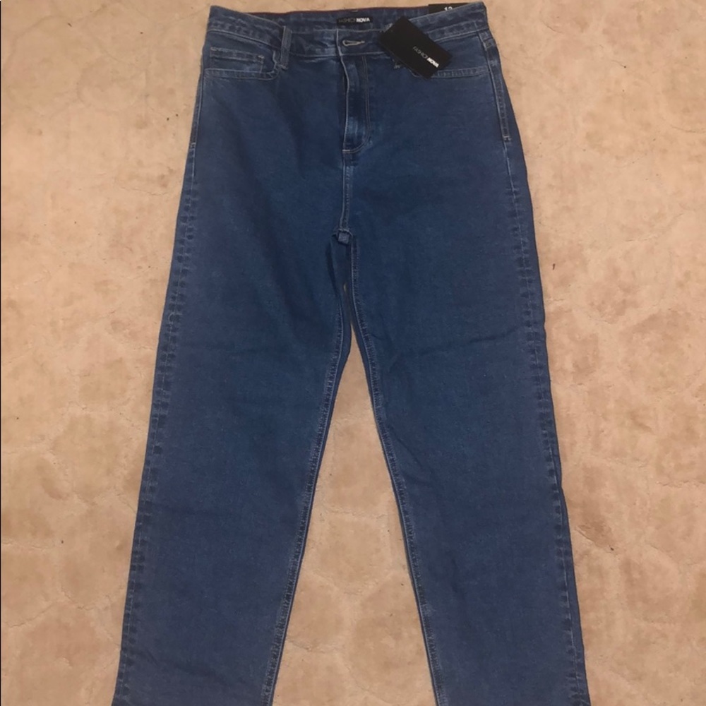 Never worn mom jeans.
